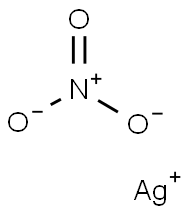 Silver nitrate Struktur