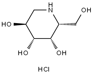 DEOXYGALACTONOJIRIMYCIN, HYDROCHLORIDE Structure