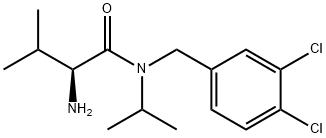 (S)-2-AMino-N-(3,4-dichloro-benzyl)-N-isopropyl-3-Methyl-butyraMide 结构式