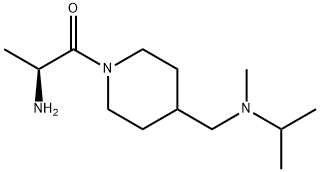 (S)-2-氨基-1-(4-((异丙基(甲基)氨基)甲基)哌啶-1-基)丙-1-酮 结构式