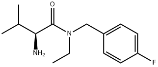 (S)-2-AMino-N-ethyl-N-(4-fluoro-benzyl)-3-Methyl-butyraMide Structure