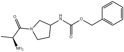[1-((S)-2-AMino-propionyl)-pyrrolidin-3-yl]-carbaMic acid benzyl ester 结构式