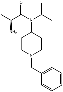 (S)-2-AMino-N-(1-benzyl-piperidin-4-yl)-N-isopropyl-propionaMide 结构式