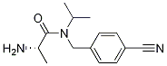 (S)-2-AMino-N-(4-cyano-benzyl)-N-isopropyl-propionaMide 结构式
