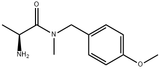 (S)-2-AMino-N-(4-Methoxy-benzyl)-N-Methyl-propionaMide Structure