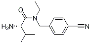 (S)-2-AMino-N-(4-cyano-benzyl)-N-ethyl-3-Methyl-butyraMide 结构式