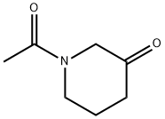 1-アセチル-3-ピペリジノン 化学構造式