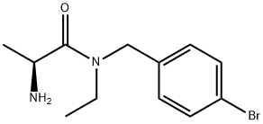 (S)-2-AMino-N-(4-broMo-benzyl)-N-ethyl-propionaMide 结构式