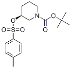 (S) -3-(甲苯磺酰氧基)哌啶-1-甲酸叔丁酯 结构式