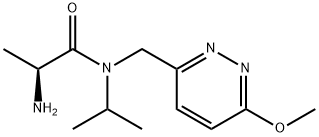 (S)-2-AMino-N-isopropyl-N-(6-Methoxy-pyridazin-3-ylMethyl)-propionaMide Struktur