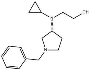 2-[((R)-1-Benzyl-pyrrolidin-3-yl)-cyclopropyl-aMino]-ethanol Structure