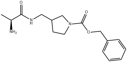 3-[((S)-2-AMino-propionylaMino)-Methyl]-pyrrolidine-1-carboxylic acid benzyl ester|