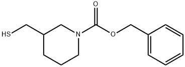 3-MercaptoMethyl-piperidine-1-carboxylic acid benzyl ester Structure