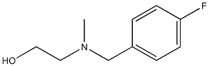 2-[(4-氟-苄基)-甲基-氨基]-乙醇 结构式