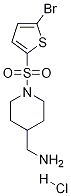 C-[1-(5-Bromo-thiophene-2-sulfonyl)-piperidin-4-yl]-methylamine hydrochloride
