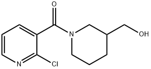 (2-Chloro-pyridin-3-yl)-(3-hydroxyMethyl-piperidin-1-yl)-Methanone Structure