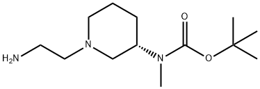 [(S)-1-(2-AMino-ethyl)-piperidin-3-yl]-Methyl-carbaMic acid tert-butyl ester Structure