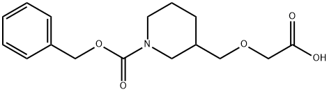 3-CarboxyMethoxyMethyl-piperidine-1-carboxylic acid benzyl ester|2-((1-((苄氧基)羰基)哌啶-3-基)甲氧基)乙酸