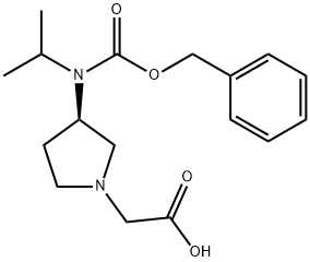 [(R)-3-(Benzyloxycarbonyl-isopropyl-aMino)-pyrrolidin-1-yl]-acetic acid|