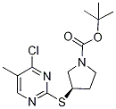 (R)-3-(4-Chloro-5-Methyl-pyriMidin-
2-ylsulfanyl)-pyrrolidine-1-carboxy
lic acid tert-butyl ester Structure