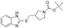 3-(1H-BenzoiMidazol-2-ylsulfanylMet
hyl)-pyrrolidine-1-carboxylic acid
tert-butyl ester Structure