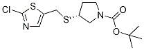 (R)-3-(2-Chloro-thiazol-5-ylMethyls
ulfanyl)-pyrrolidine-1-carboxylic a
cid tert-butyl ester Struktur