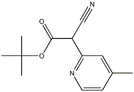 tert-butyl 2-cyano-2-(4-Methylpyridin-2-yl)acetate Structure