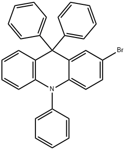 2-溴-9,9,10-三苯基-9,10-二氢吖啶, 1512848-37-1, 结构式