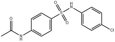 4-乙酰胺基-N-(4-氯苯基)苯磺酰胺 结构式