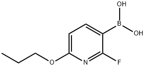 2-Fluoro-6-propoxypyridine-3-boronic acid 结构式