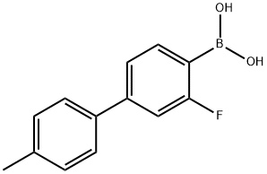 3-フルオロ-4'-メチル[1,1']ビフェニル-4-イル-ボロン酸 化学構造式