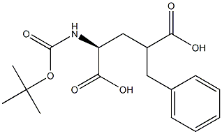 L-GLUTAMIC ACID-N-T-BOC, GAMMA-BENZYL ESTER Struktur