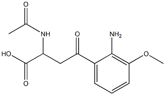 2-acetaMido-4-(2-aMino-3-Methoxyphenyl)-4-oxobutanoic acid