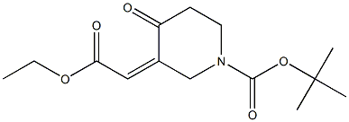 (Z)-Tert-butyl 3-(2-ethoxy-2-oxoethylidene)-4-oxopiperidine-1-carboxylate