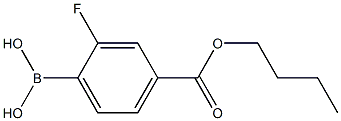 4-正丁氧基羰基-2-氟苯硼酸,97% 结构式
