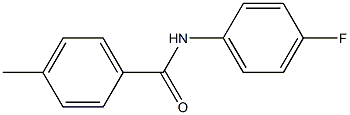 N-(4-氟苯基)-4-甲基苯甲酰胺 结构式