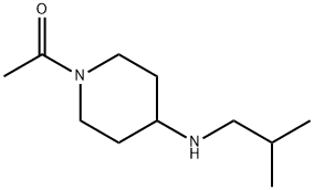 1-アセチル-4-(イソブチルアミノ)ピペリジン 化学構造式