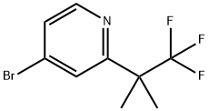 4-溴-2-(2,2,2-三氟-1,1-二甲基乙基)吡啶, 1357476-67-5, 结构式