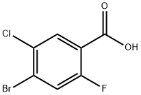 2-氟-4-溴-5-氯苯甲酸 结构式