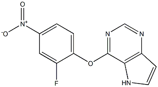 4-(2-fluoro-4-nitrophenoxy)-5H-pyrrolo[3,2-d]pyriMidine Structure