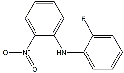 N-2-(2-硝基苯基)-2-氟苯胺 结构式