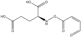 N-马来酰-L-谷氨酸 结构式