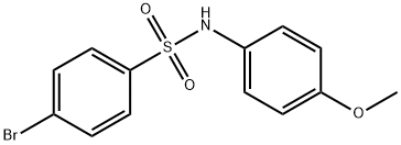 4-溴-N-(4-甲氧基苯)苯磺酰胺, 7454-72-0, 结构式