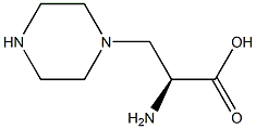 (S)-2-AMINO-3-PIPERAZIN-1-YL-PROPIONIC ACID, , 结构式