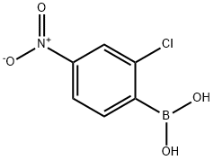 2-chloro-4-nitrophenylboronic acid, 1436612-57-5, 结构式