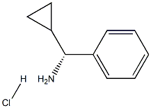 (R)-シクロプロピル(フェニル)メタンアミン塩酸塩 化学構造式