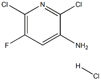 2,6-二氯-3-氨基-5-氟吡啶 盐酸盐, 1416351-81-9, 结构式
