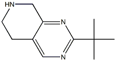 2-tert-Butyl-5,6,7,8-tetrahydro-pyrido[3,4-d]pyriMidine Struktur