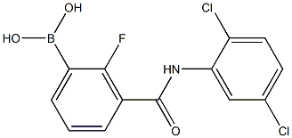 3-(2,5-DichlorophenylcarbaMoyl)-2-fluorobenzeneboronic acid, 97%, 2096353-62-5, 结构式