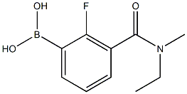 3-[乙基(甲基)氨基甲酰]-2-氟苯硼酸,97% 结构式
